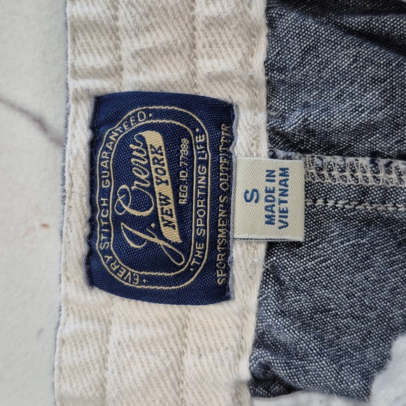 J. Crew 6" Dock Shorts Elastic Waist Chambray Blue, Small - Picture 3 of 7